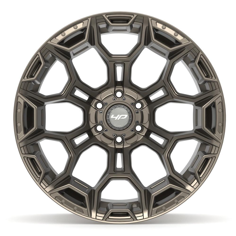 Set of 4 4Play 4P43 22x12 Satin Bronze wheel, 6x135/6x139.7, -44mm offset