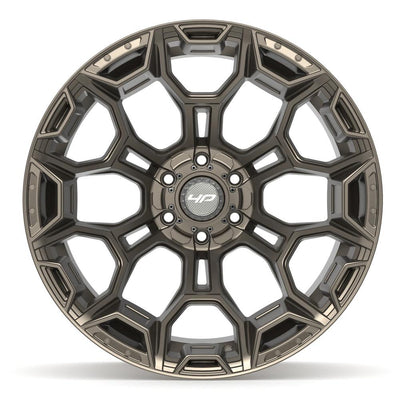 Set of 4 4Play 4P43 22x12 Satin Bronze wheel, 6x135/6x139.7, -44mm offset