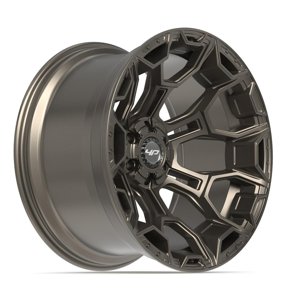 Set of 4 4Play 4P43 22x12 Satin Bronze wheel, 6x135/6x139.7, -44mm offset