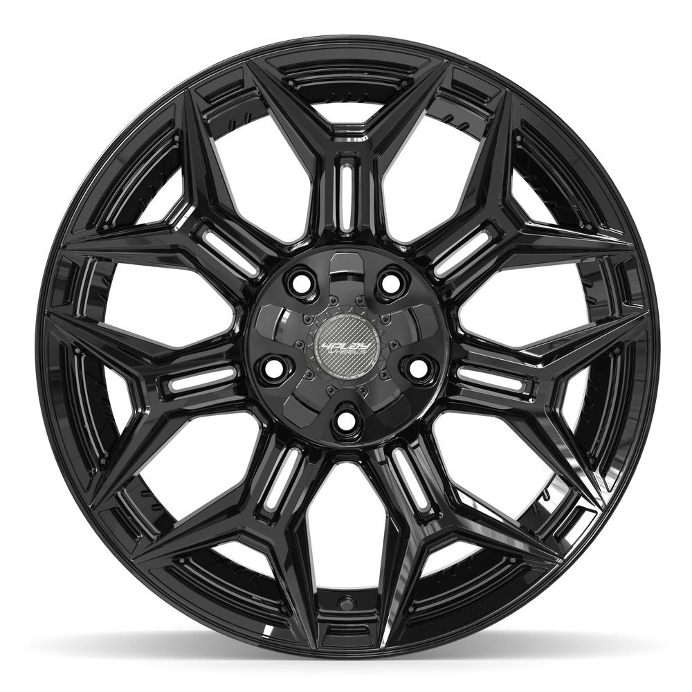 Set of 4 4Play 4P44 20x10 Gloss Black wheel, 5x127/5x139.7, -18mm offset