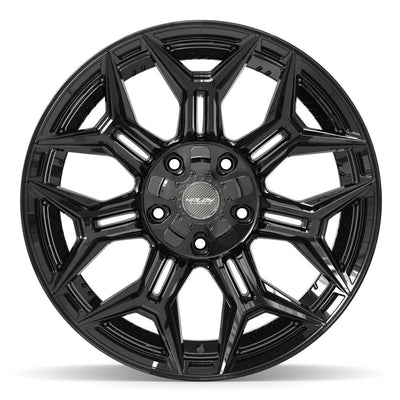 Set of 4 4Play 4P44 20x10 Gloss Black wheel, 5x127/5x139.7, -18mm offset