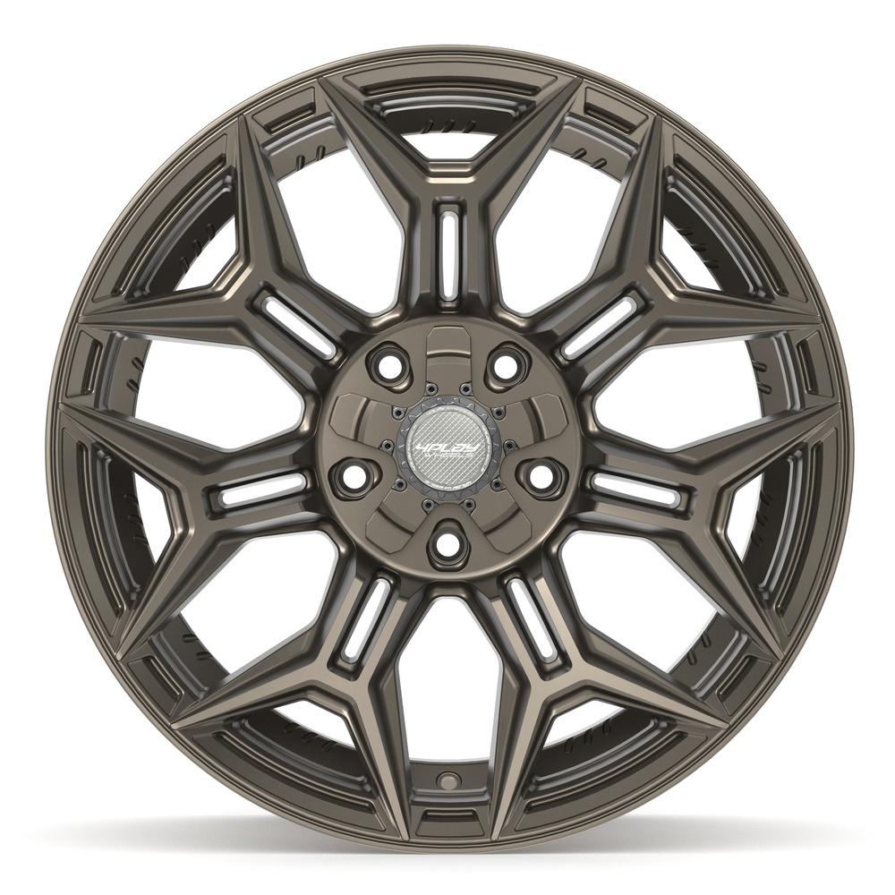 Set of 4 4Play 4P44 20x10 Satin Bronze wheel, 5x127/5x139.7, -18mm offset