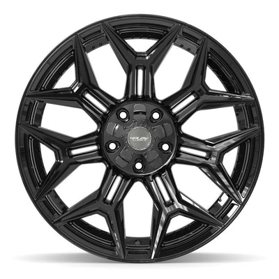 Set of 4 4Play 4P44 22x10 Gloss Black wheel, 5x127/5x139.7, -18mm offset