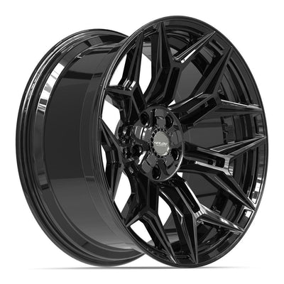 Set of 4 4Play 4P44 22x10 Gloss Black wheel, 5x127/5x139.7, -18mm offset