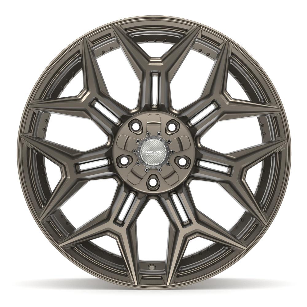 Set of 4 4Play 4P44 22x10 Satin Bronze wheel, 5x127/5x139.7, -18mm offset
