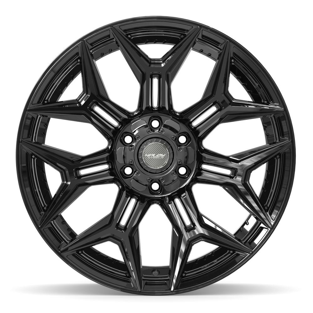 Set of 4 4Play 4P44 22x10 Gloss Black wheel, 6x135/6x139.7, -18mm offset