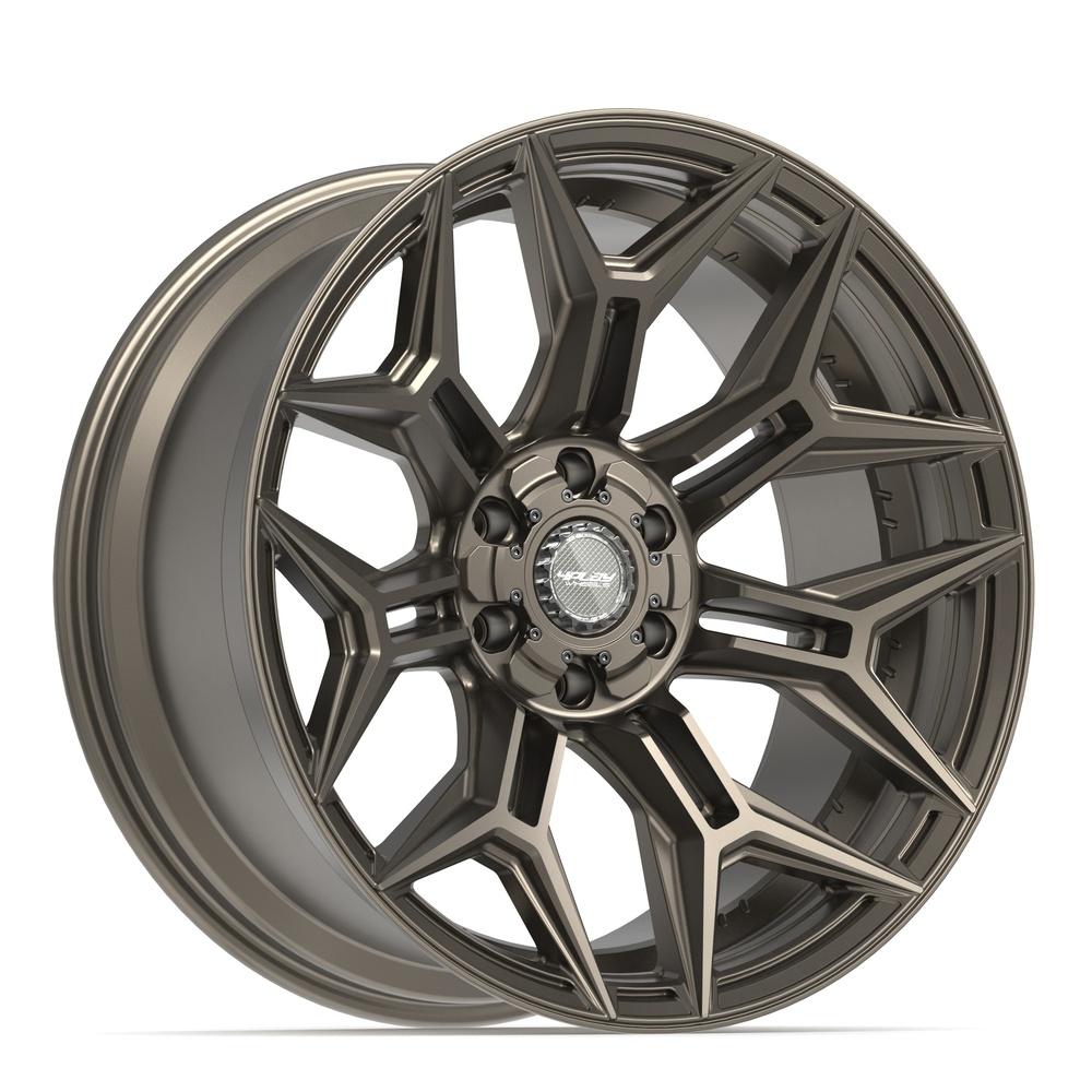 Set of 4 4Play 4P44 22x10 Satin Bronze wheel, 6x135/6x139.7, -18mm offset