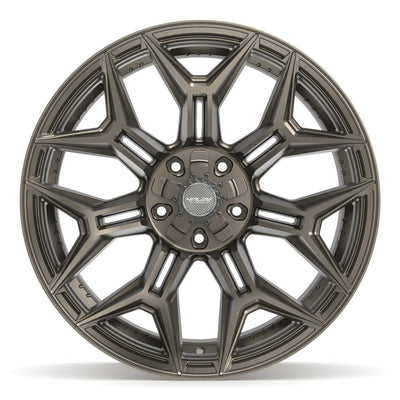 Set of 4 4Play 4P44 22x12 Satin Bronze wheel, 5x127/5x139.7, -44mm offset