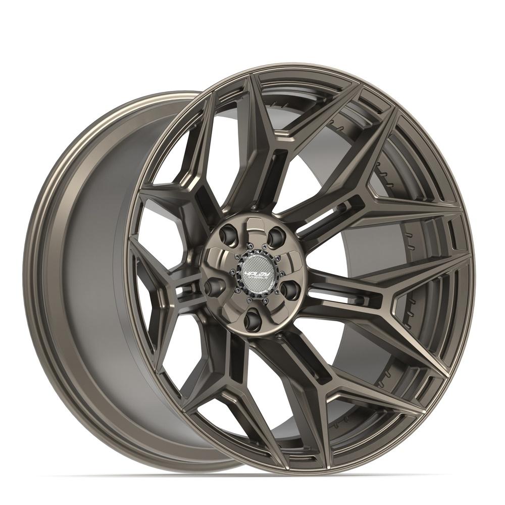 Set of 4 4Play 4P44 22x12 Satin Bronze wheel, 5x127/5x139.7, -44mm offset