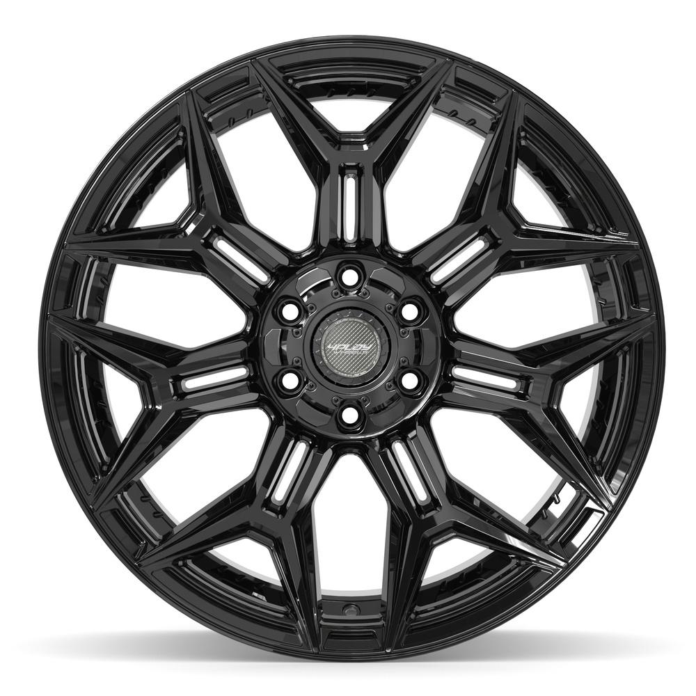 Set of 4 4Play 4P44 22x12 Gloss Black wheel, 6x135/6x139.7, -44mm offset