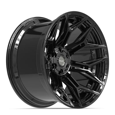 Set of 4 4Play 4P44 22x12 Gloss Black wheel, 6x135/6x139.7, -44mm offset