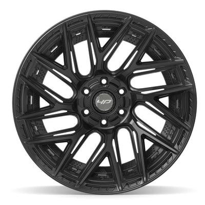 Set of 4 4Play 4P45 22x12 Satin Black wheel, 6x135/6x139.7, -44mm offset