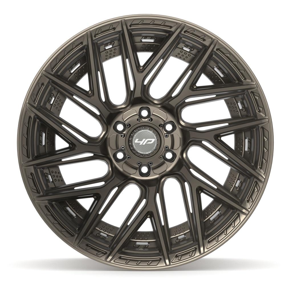 Set of 4 4Play 4P45 22x12 Satin Bronze wheel, 6x135/6x139.7, -44mm offset
