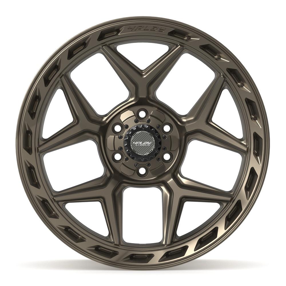 Set of 4 4Play 4P55 22x10 Satin Bronze wheel, 6x135/6x139.7, -18mm offset