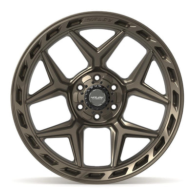 Set of 4 4Play 4P55 22x10 Satin Bronze wheel, 6x135/6x139.7, -18mm offset