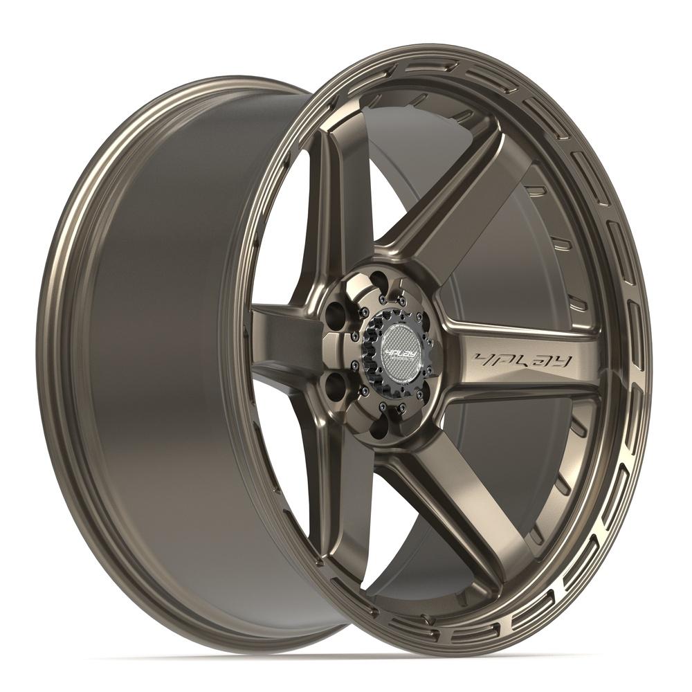 Set of 4 4Play 4P63 22x10 Satin Bronze wheel, 6x135/6x139.7, -18mm offset