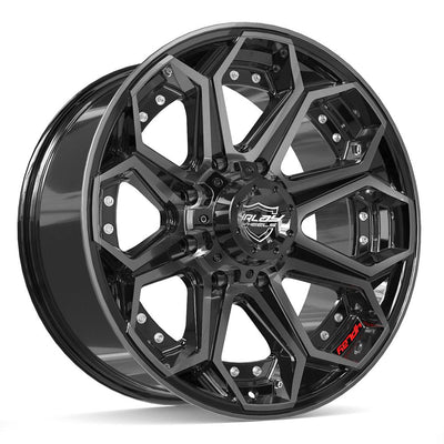 4Play 4P80R 20x9 Gloss Black Brushed with Tinted Clear wheel, 8x165.1, 0mm offset
