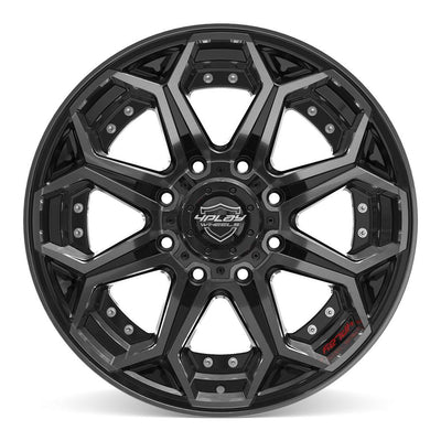 4Play 4P80R 20x10 Gloss Black Brushed with Tinted Clear wheel, 8x165.1, -24mm offset
