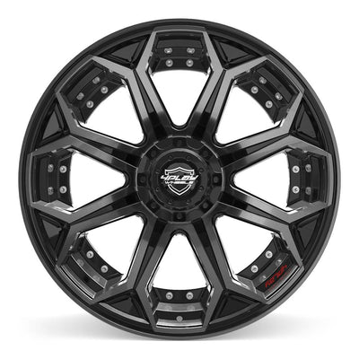 4Play 4P80R 22x12 Gloss Black Brushed with Tinted Clear wheel, 6x135/6x139.7, -44mm offset