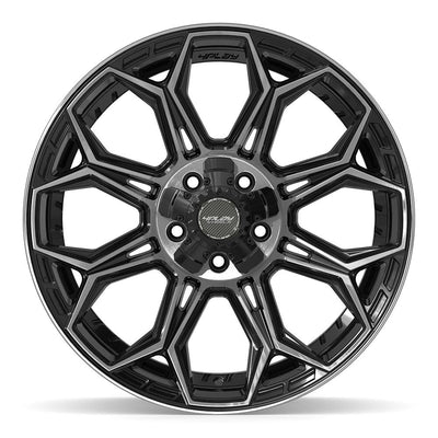 Set of 4 4Play 4P83 20x9 Gloss Black Brushed with Tinted Clear wheel, 5x127/5x139.7, 0mm offset