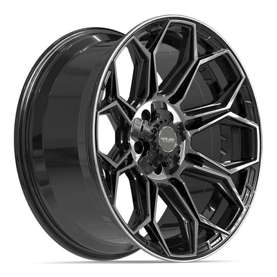 4Play 4P83 20x9 Gloss Black Brushed with Tinted Clear wheel, 5x127/5x139.7, 0mm offset