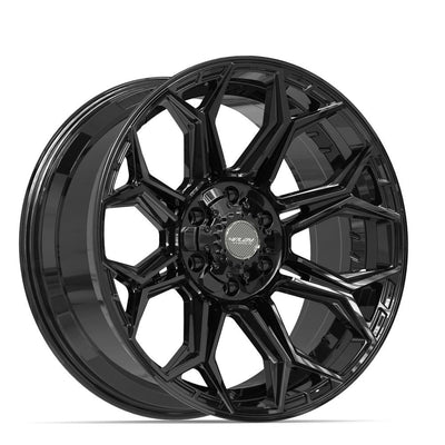 4Play 4P83 24x12 Gloss Black wheel, 6x135/6x139.7, -44mm offset