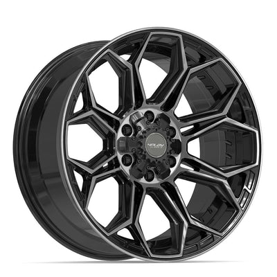4Play 4P83 20x9 Gloss Black Brushed with Tinted Clear wheel, 6x135/6x139.7, 0mm offset