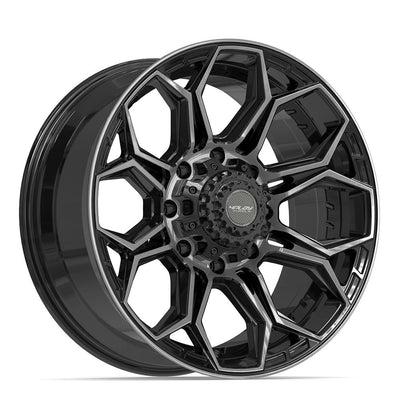 4Play 4P83 20x9 Gloss Black Brushed with Tinted Clear wheel, 8x170, 0mm offset