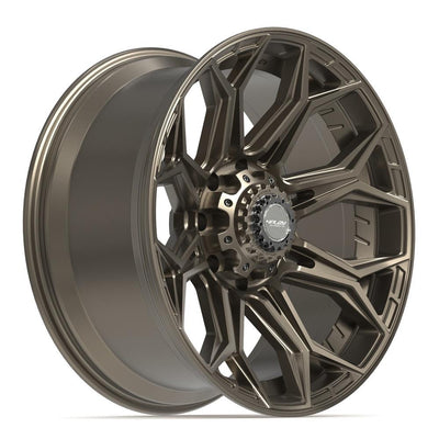 Set of 4 4Play 4P83 20x10 Satin Bronze wheel, 8x180, -18mm offset