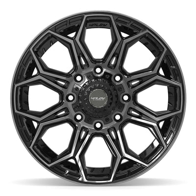 4Play 4P83 20x10 Gloss Black Brushed with Tinted Clear wheel, 8x165.1, -18mm offset