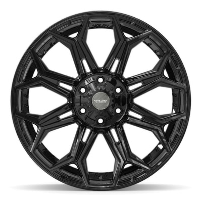 Set of 4 4Play 4P83 22x9 Gloss Black wheel, 6x135/6x139.7, +12mm offset