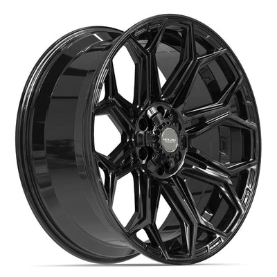 Set of 4 4Play 4P83 22x9 Gloss Black wheel, 6x135/6x139.7, +12mm offset