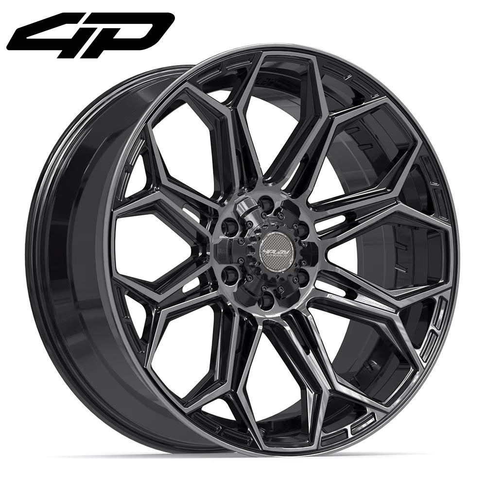 4Play 4P83 22x9 Gloss Black Brushed with Tinted Clear wheel, 6x135/6x139.7, 12mm offset
