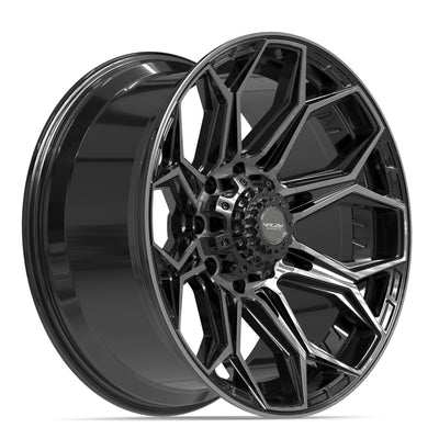 4Play 4P83 22x10 Gloss Black Brushed with Tinted Clear wheel, 8x170, -18mm offset