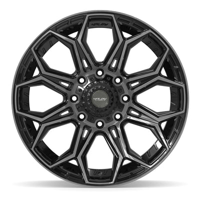 4Play 4P83 22x10 Gloss Black Brushed with Tinted Clear wheel, 8x165.1, -18mm offset