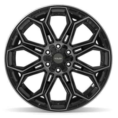 4Play 4P83 22x12 Gloss Black Brushed with Tinted Clear wheel, 6x135/6x139.7, -44mm offset