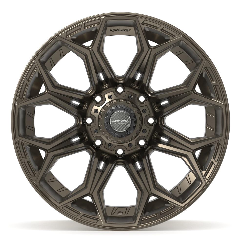 Set of 4 4Play 4P83 22x12 Satin Bronze wheel, 8x180, -44mm offset