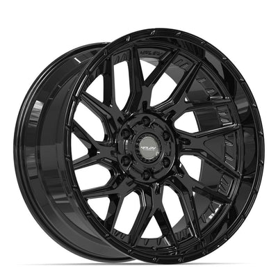 Set of 4 4Play 4PL28 22x10 Gloss Black wheel, 6x135/6x139.7, -18mm offset