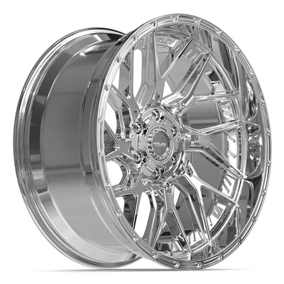Set of 4 4Play 4PL28 22x10 Chrome wheel, 6x135/6x139.7, -18mm offset