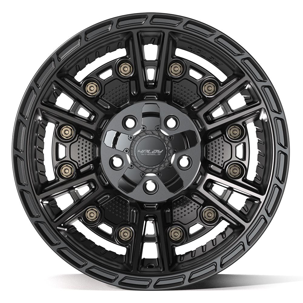4Play 4PS01 17x9 Satin Black wheel, 5x127/5x139.7, -6mm offset