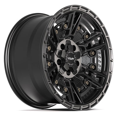 4Play 4PS01 17x9 Satin Black wheel, 5x127/5x139.7, -6mm offset