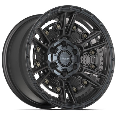 Set of 4 4Play 4PS01 17x9 Satin Black wheel, 6x135/6x139.7, -6mm offset
