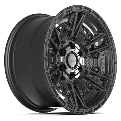 Set of 4 4Play 4PS01 17x9 Satin Black wheel, 6x135/6x139.7, -6mm offset
