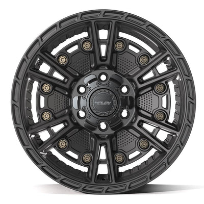 Set of 4 4Play 4PS01 18x9 Satin Black wheel, 6x135/6x139.7, -6mm offset