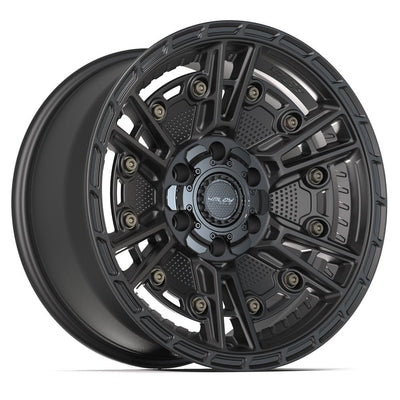 Set of 4 4Play 4PS01 18x9 Satin Black wheel, 6x135/6x139.7, -6mm offset