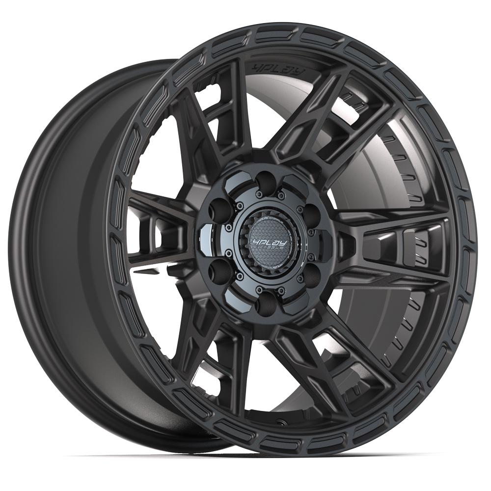 Set of 4 4Play 4PS20 17x9 Satin Black wheel, 6x135/6x139.7, -6mm offset