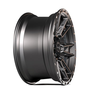 Set of 4 4Play 4PS20 18x8 Satin Black wheel, 5x108/5x110, +38mm offset