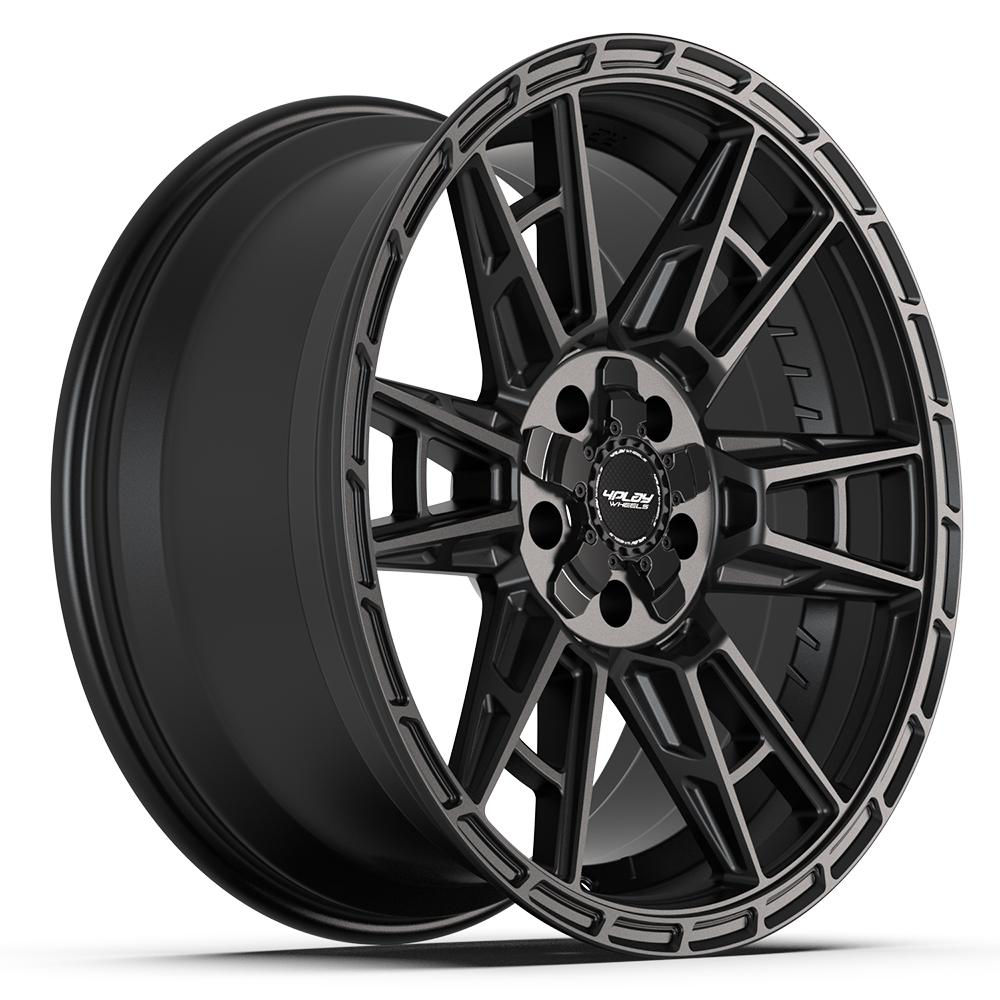 Set of 4 4Play 4PS20 20x9 Satin Black wheel, 5x127/5x139.7, +18mm offset