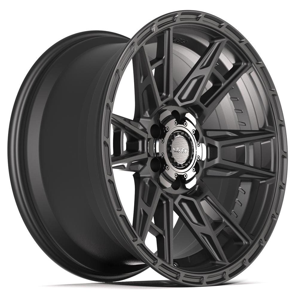 Set of 4 4Play 4PS20 20x9 Satin Black wheel, 6x135/6x139.7, +18mm offset