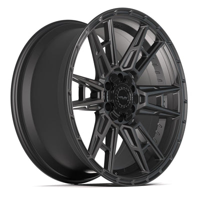 Set of 4 4Play 4PS20 22x10 Satin Black wheel, 6x135/6x139.7, +24mm offset
